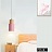 Деревянный подвесной светильник в скандинавском стиле PIPE WOOD SHORT Розовый фото 13