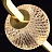 Серия светодиодных люстр на струнном подвесе с многогранными плафонами шарообразной формы на кольцевом каркасе с внутренним LED-свечением STORMS CH модель D золото фото 11