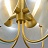 Люстра c вертикальными линзообразными плафонами REFLEX B Матовый Золотой фото 7