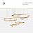 Серия кольцевых люстр с коронообразными плафонами разного диаметра HANNA B модель В 80 см   фото 9