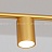Реечный светильник с цилиндрическими плафонами и металлическим зонтиком с дополнительным источником света HETLEY 6 ламп золото фото 18