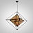 Геометрические светильники со стеклянными вставками 50 см  Коньячный фото 5