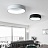 Плоская светодиодная лампа на потолок TRAY 60 см  Черный фото 4