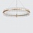 Дизайнерская светодиодная люстра на струнном подвесе NOVEL 47 см  Серебро (Хром) фото 10