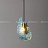 Дизайнерский подвесной светильник со стеклянным рельефным рассеивателем в форме лепестка с панцирной поверхностью LUCIA фото 3
