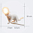 Настольная Лампа Мышь Mouse Lamp B Золотой фото 4