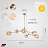 Lindsey Adelman Branching Bubble Chandelier 6 плафонов Золотой Золотой Горизонталь фото 10