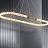 Дизайнерская светодиодная люстра на струнном подвесе VIDAGO 120 см   фото 7