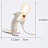 Настольная Лампа Мышь Mouse Lamp C Золотой фото 2